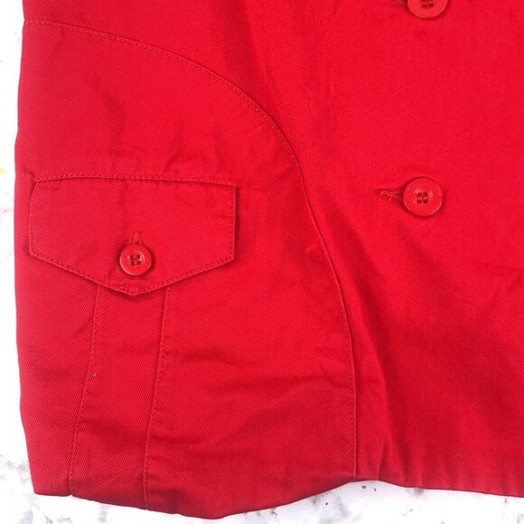 VTG VIntage Red Blazier Lined Sports Coat 4 Button Suit Jacket Pockets - Size M - Picture 7 of 14